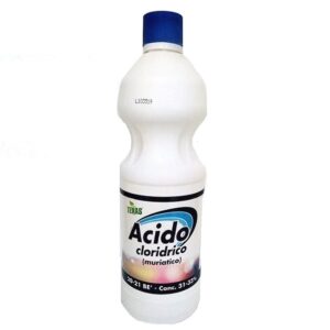 Acido cloridrico puro 30-33% . Flacone da 1 lt e da 5 lt