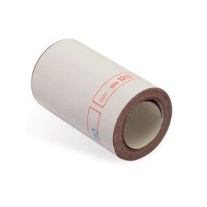 Mini - Rolls da mm 120 x 2,5 mt di lunghezza di carta spaziata all'ossido di alluminio. Disponibili in varie grane, dalla 40 alla 320.