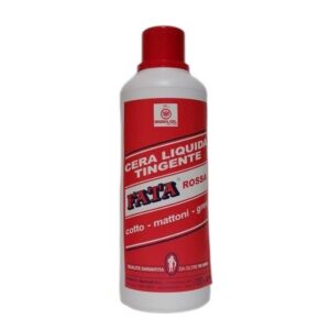 Cera liquida tingente in grado di ravvivare il colore di pavimenti in cotto toscano, mattoni, gres, ecc. E' disponibile in flacone da 1 litro.