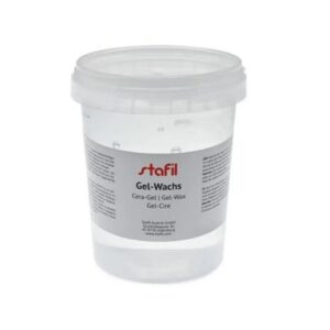 cera gel trasparente per candele da sciogliere a bagnomaria, ideale per creare candele decorate in vasi di vetro. Confezione da 400 gr