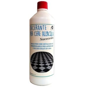 Il Decerante per cere all'acqua Novecento è indispensabile per rimuovere i vecchi strati di cera liquida all'acqua (come la Cera Metallizzata Novecento) accumulatisi nel tempo.