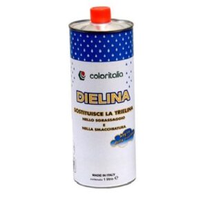 Dielina-solvente sostitutivo della trielina; rimuove tutti i tipi di grassi, oli, cere, sporco in genere. In flaconi da 1 litro.