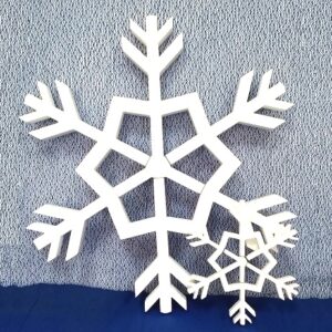 Fiocchi di neve in polistirolo