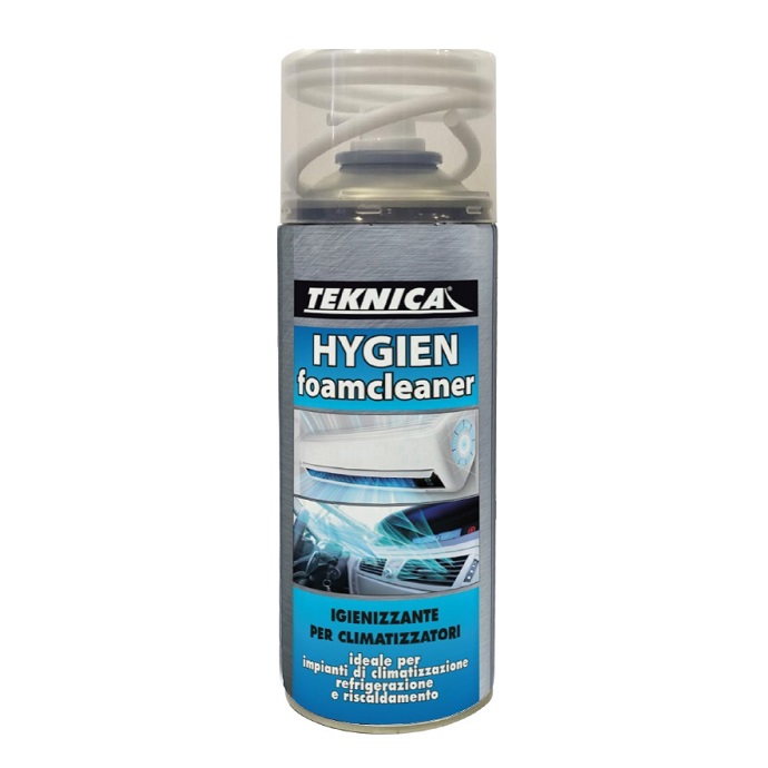 Hygien Foam Cleaner Igienizzante schiumogeno spray per impianti clima sia in casa che in ufficio, in auto ecc. Bomboletta spray da 400 ml