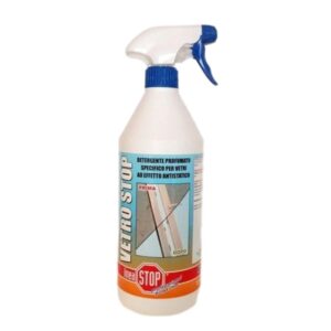 Vetro Stop Dixi, detergente profumato, professionale per vetri, specchi e tutte le superfici lavabili. Flacone da 750 ml.
