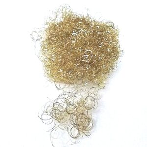 Lana metallica per Capelli d'angelo, color oro e argento in confezione da 17 gr
