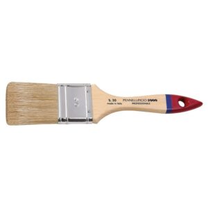Pennello S30 in pura setola naturale selezionata; consigliato per smalti a base solvente.