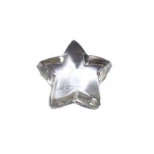 Stellina trasparente per decorazioni. Misura mm 12 x 10 h