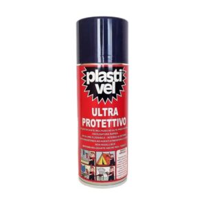 Plastivel: plastificante lucido, trasparente in bomboletta spray da 400 ml.