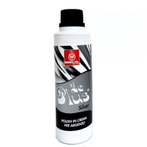 Le Plus Silver Mobiliol, detergente in crema per oggetti in argento, silver e oro. Flacone da 200 ml