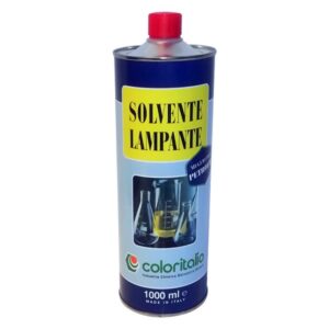 petrolio ; utilizzato per pulizia e sgrassaggio. Flacone da 1 litro.