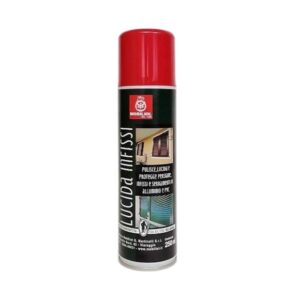 Prodotto per pulire, lucidare e proteggere infissi, serramenti e persiane in alluminio e PVC. Disponibile in bomboletta spray da 250 ml