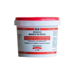 Stucco 88 in pasta bianco di Tecnostuk per muro e legno, vari formati