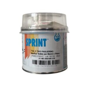 Stucco per marmo Tixo T44, color paglierino da addizionare con l'apposito induritore. Confezione da 125 ml