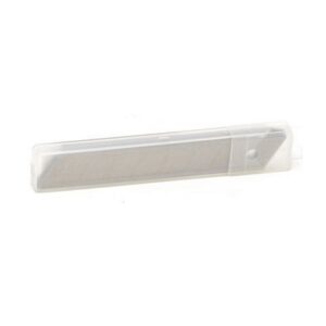 Lame di ricambio per cutter da 18 mm. In acciaio, confezionate in blister da 10 pz