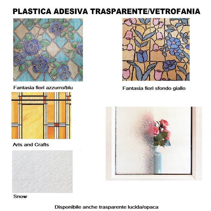 PLASTICA ADESIVA TRASPARENTE VETROFANIA - Colorificio Fontana sas