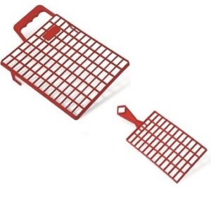 Retine di plastica per rulli e mini rulli. Utilizzabili sia con vernici all'acqua che a solvente; disponibili in tre misure.