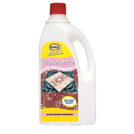 Waxmarmo Madras cera all'acqua auto lucidante per marmo e pietre varie. Flacone da 1 Lt