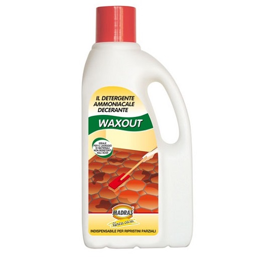 Waxout Madras, detergente ammoniacale decerante. Flacone da 1 Lt